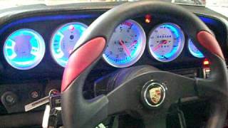 Custom Porsche Gauges LED Conversion Silver Face VDO Motor Meister [upl. by Anitnoc]