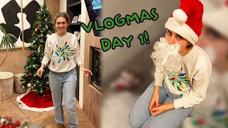 Our First Christmas Tree  Vlogmas Day 1 [upl. by Netsrijk]