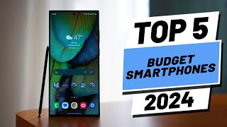 Top 5 BEST Budget Smartphones in 2024 [upl. by Reidar937]