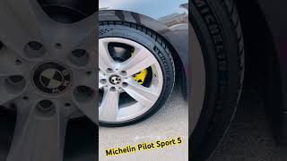 ¡Michelin Pilot Sport 5 con abrillantador de neumáticos en BMW E92 [upl. by Aihsotal]