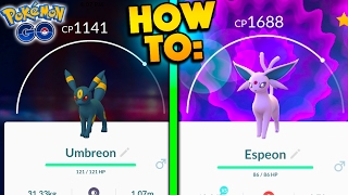 HOW TO GET UMBREON amp ESPEON IN POKEMON GO WORLDS FIRST GEN 2 UMBREON amp ESPEON EVOLUTIONS [upl. by Chiarra338]