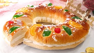 ROSCÓN DE REYES fácil y delicioso Con Harina Común y Sin Masa Madre [upl. by Gretna]