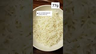 What 100 Calories of Cooked White Rice Looks Like [upl. by Maice300]