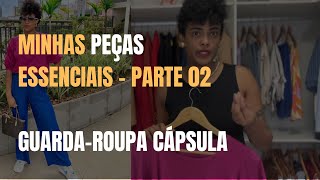 Minhas peças essenciais  Guarda roupa capsula  Parte 02 [upl. by Erb]