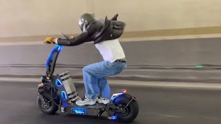 Electric Scooter WEPED Dark Knight 72V 90a Top Speed 125km 7767MPH [upl. by Inatsed]