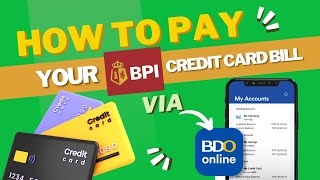 BPI Credit Card Payment Thru BDO  How Pay Your BPI Credit Card Billing Statement in 5 Minutes [upl. by Nitsir]