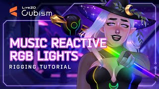 MUSIC REACTIVE RGB LIGHTS FOR VTUBERS  Live2D Tutorial  Vtube Studio Setup [upl. by Geralda]