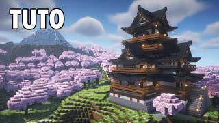 Minecraft 120  Comment Construire un Grand Château Réaliste Japonais  Tutoriel 33 [upl. by Htrag]