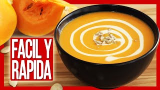 🥣 Mira qué Fácil es Hacer CREMA DE CALABAZA ► Receta con Calabaza [upl. by Finley]