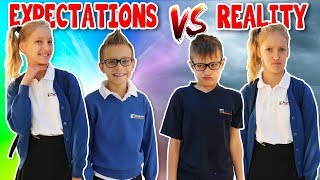 School Morning Routine EXPECTATIONS vs REALITY [upl. by Jeanine141]