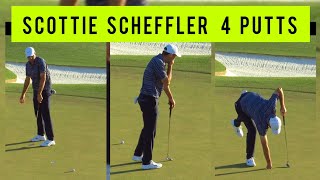 Scottie Scheffler 4 Putts to win the 2022 Masters [upl. by Eeslek]