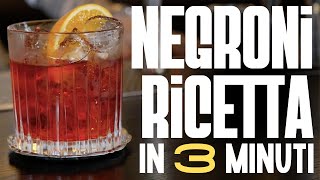 Il Negroni Il Re eletto da un CONTE  Ricetta e Preparazione  Italian Bartender [upl. by Ahsieni]