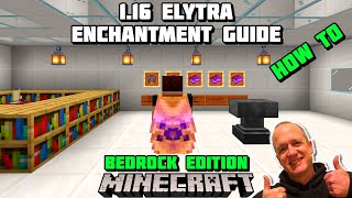 Minecraft ELYTRA  121 ENCHANTMENT GUIDE  How To Enchant  Best Enchantments [upl. by Elleuqar]