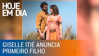 Giselle Itié anuncia primeiro filho em rede social [upl. by Glynda]