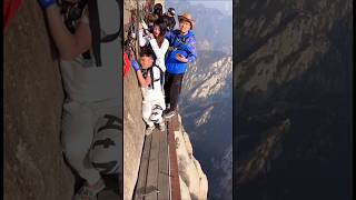 Mountain Climbing Gone Wrong shorts Mount Huangshan ytshorts [upl. by Ebeneser372]