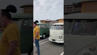 Hundreds of vintage VW Buses at the North American reveal for the new electric ID Buzz [upl. by Enniotna]