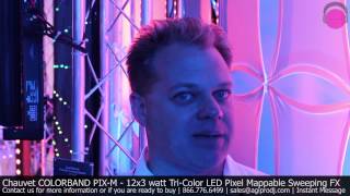 CHAUVET COLORband PixM Linear Strip Light Wash Pixel Effect  NAMM 2013  agiprodjcom [upl. by Mattland]