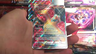 MEGA PULLS Opening Pokemon 2te GLURAK GX PREMIUM Kollektion Box NACHT IN FLAMMEN  Freitags Flash [upl. by Nalyac]