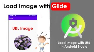 How to load a image from a URL in Imageview  Glide in android studio  Round Imageview in Gilde 88 [upl. by Butcher]