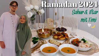 RAMADAN 2024  Erstes Sahur amp Iftar mit Timi 🤍 [upl. by Ttezzil]