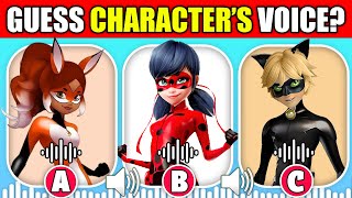 🔊 Guess The Voice MIRACULOUS LADYBUG 🔥 Ladybug Cat Noir Tikki Hawk Moth [upl. by Boyer948]