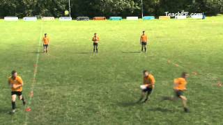 Rugby Drills  Passing  Switch Progression [upl. by Ottilie]