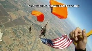 Sky Diver Survives Fall Without Parachute Caught on Tape  8000 Foot 30MPH Drop [upl. by Merralee406]