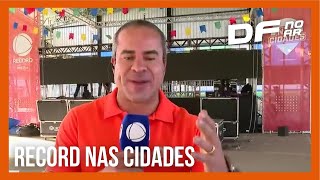 Record nas Cidades desembarca em Águas Lindas de Goiás com prêmios e serviços  DF no Ar [upl. by Aleedis624]