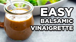 Homemade Balsamic Vinaigrette  Salad Dressing Recipes by MOMables [upl. by Sib]