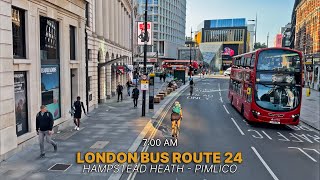 Londons Best Bus Route Discovering Londons Iconic Landmarks on Bus 24 from Hampstead to Pimlico 🚌 [upl. by Rissa]