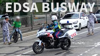 EDSA Busway enforcement from SAICT [upl. by Yanal607]