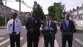 Watch as NYPD executives provide an update on an ongoing investigation in Queens [upl. by Hilbert867]