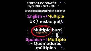 ✅ Perfect cognates ENGLISH  SPANISH Part 38 howtopronounce [upl. by Codie]