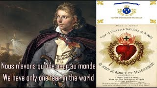 French Royalist MarchingFolk Song  Les Bleus Sont Là  English amp French lyrics [upl. by Barra842]