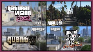 NVE  QuantV  5Real  Real Life ► 2023 GTA 5 Graphics Mods Comparison [upl. by Scandura930]