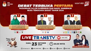 Debat Terbuka Pertama Pasangan Calon Gubernur dan Wakil Gubernur NTB Tahun 2024 [upl. by Asher]