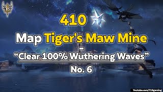 Map Tigers Maw Mine Clear 100 410 Astrite 610 map Wuthering Waves wutheringwaves kurogames [upl. by Yeliab]