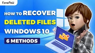 How to Recover Permanently Deleted Files in Windows 10 6 Viable WAYS [upl. by Lyrradal447]