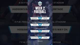 Week 2 prep football schedule prepsports highschoolfootball [upl. by Ahseenyt]