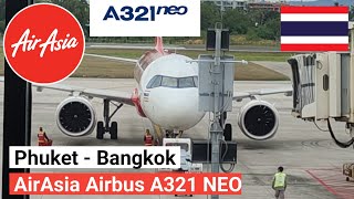 Trip Report  AirAsia Airbus A321 NEO  Phuket  Bangkok Route [upl. by Modeerf631]