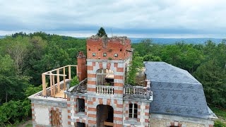 The mansard roof frame starts to take shape [upl. by Pepillo]