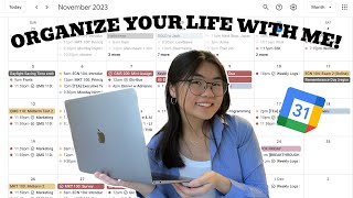 how i organize my entire life with google calendar 🗂️ productivity as a uni student [upl. by Beghtol]