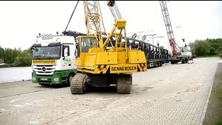 2 Sennebogen Krane beim Tandemlift  2 Sennebogen Cranes Tandem Lifting [upl. by Adleremse]