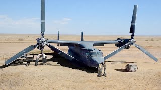 How US Secretly Repaired for Months a Broken V22 in Middle of Desert [upl. by Chaworth]