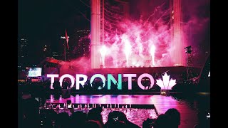 Toronto New Year Eve 2020 Cinematic 4K  Toronto Fireworks  New Year Fireworks Toronto [upl. by Evelunn]