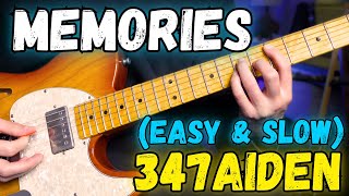 Memories 347aidan Easy Guitar Tutorial [upl. by Demahum]