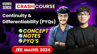 Continuity amp Differentiability JEE Mains 2023 PYQs  Seventh Sense by Invisible Mechanics [upl. by Alex]