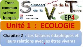 TCSFU1CH2EP4 les facteurs edaphique et leurs relation aves les êtres vivants [upl. by Aivyls]