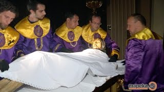 MUERTE DE JESÚS TRASLADO Y VENERACIÓN EN SANTO SEPULCRO SEMANA SANTA ARCHENA 2016 MUY EMOTIVO [upl. by Peg]