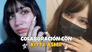 asmr español ♡ colaboración con KittyASMR1 Mouth sounds  visual [upl. by Aivle]